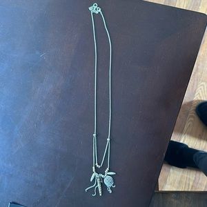 Lucky brand  long two tone necklace. Gold and Silver